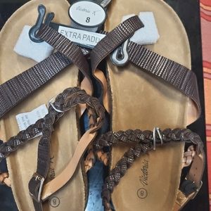 Dark brown sandals